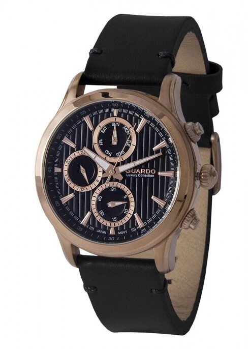 Чоловічі наручні годинники Guardo S02039 RgBB від компанії "Cronos" поза часом - фото 1