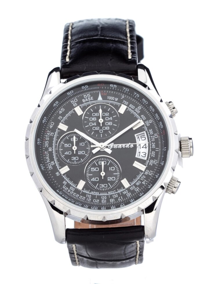 Чоловічі наручні годинники Guardo S02557 SBB від компанії "Cronos" поза часом - фото 1