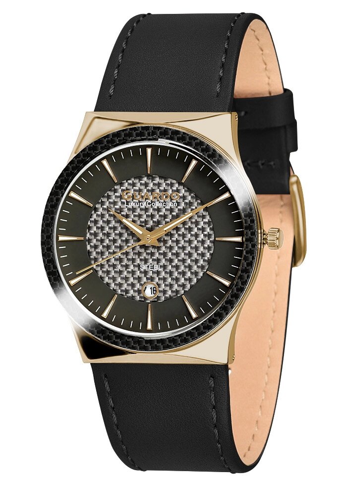 Чоловічі наручні годинники Guardo S03186 GBB від компанії "Cronos" поза часом - фото 1
