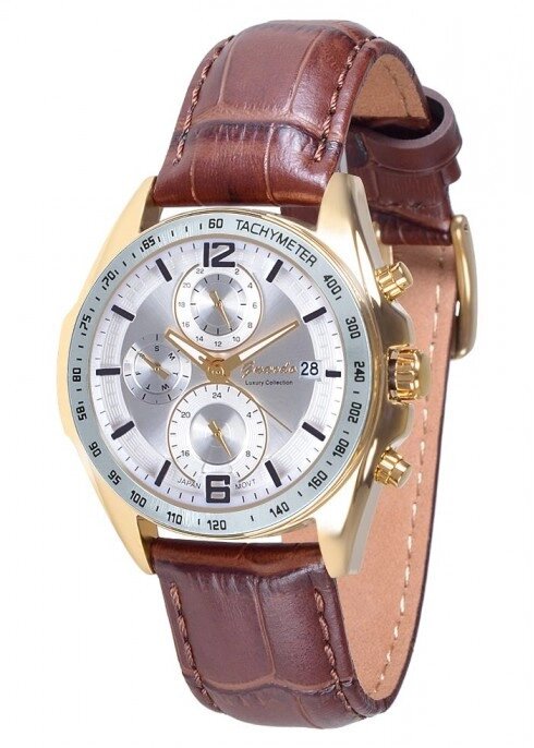 Чоловічі наручні годинники Guardo S06526 GWBr від компанії "Cronos" поза часом - фото 1