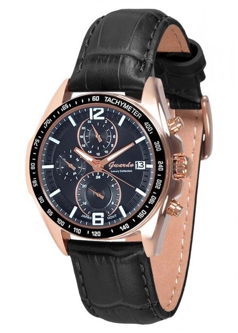 Чоловічі наручні годинники Guardo S06526 RgBB від компанії "Cronos" поза часом - фото 1