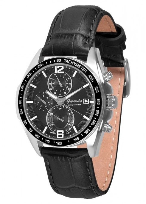 Чоловічі наручні годинники Guardo S06526 SBB від компанії "Cronos" поза часом - фото 1