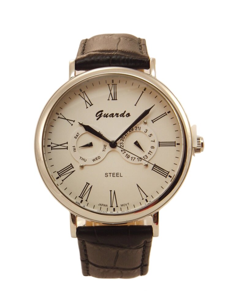 Чоловічі наручні годинники Guardo S08654 SWB від компанії "Cronos" поза часом - фото 1
