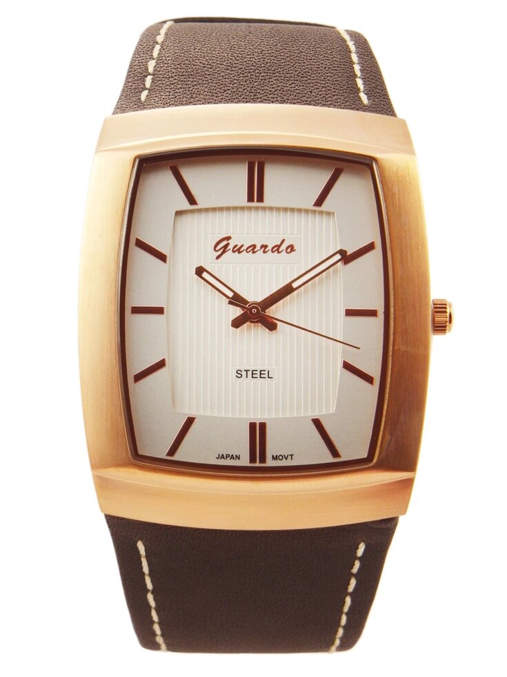 Чоловічі наручні годинники Guardo S09309 RgWBr від компанії "Cronos" поза часом - фото 1