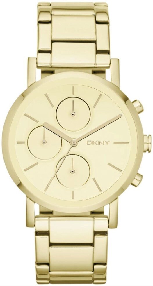 Годинник-хронографія наручні жіночі DKNY NY8861 кварцові, колір жовтого золота, США від компанії "Cronos" поза часом - фото 1