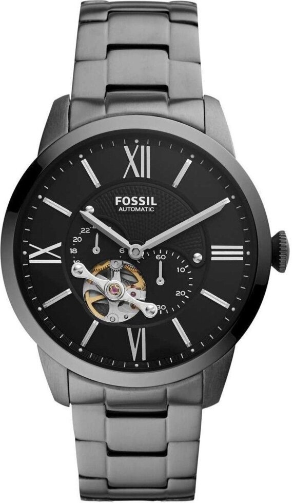 Годинник наручний чоловічий FOSSIL ME3172 автопідзавод, на браслеті, сірий, США від компанії "Cronos" поза часом - фото 1