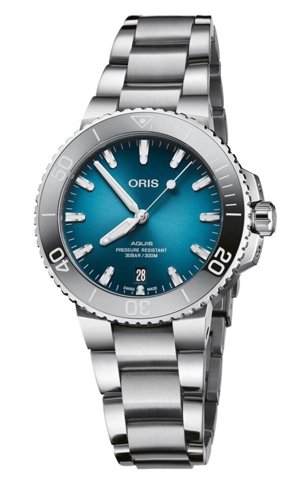 Годинник наручний чоловічий Oris Aquis Date 733.7732.4155 MB 8.21.05 від компанії "Cronos" поза часом - фото 1