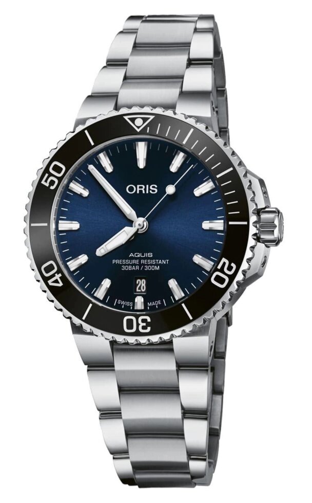 Годинник наручний чоловічий Oris Aquis Date 733.7766.4135 MB 8.22.05 від компанії "Cronos" поза часом - фото 1