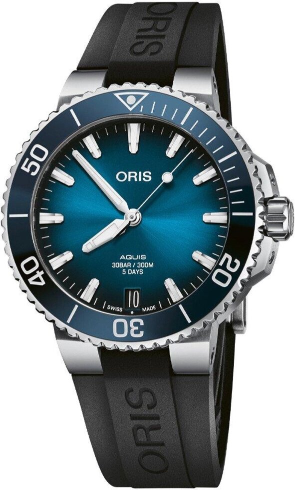 Годинник наручний чоловічий Oris Aquis Date Calibre 400 400.7769.4135 RS 4.22.74FC від компанії "Cronos" поза часом - фото 1