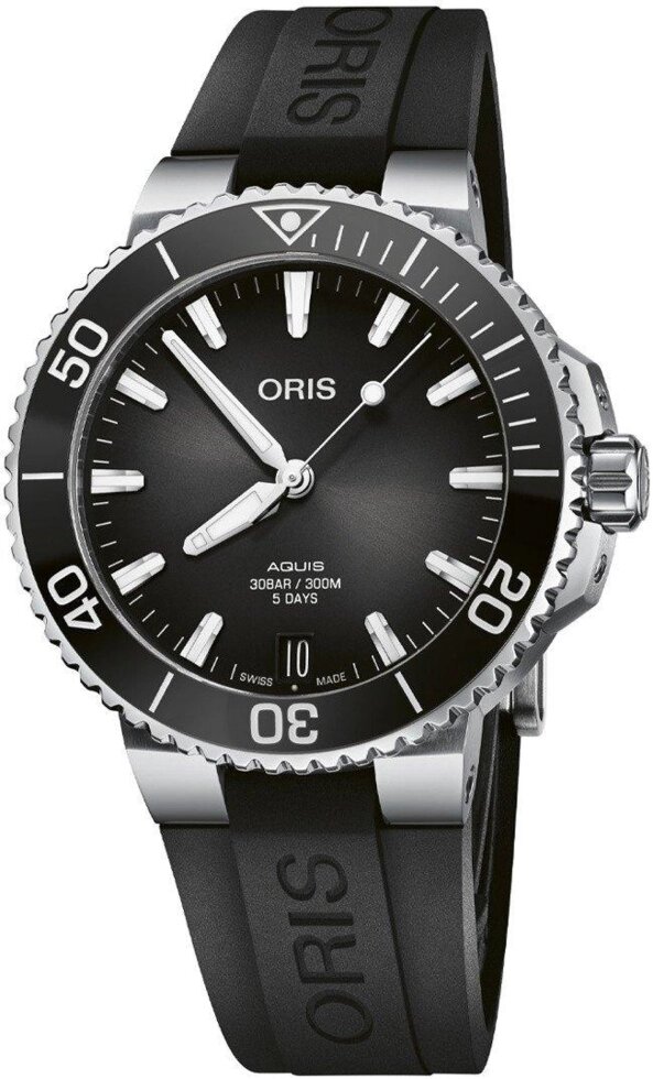 Годинник наручний чоловічий Oris Aquis Date Calibre 400 400.7769.4154 RS 4.22.74FC від компанії "Cronos" поза часом - фото 1