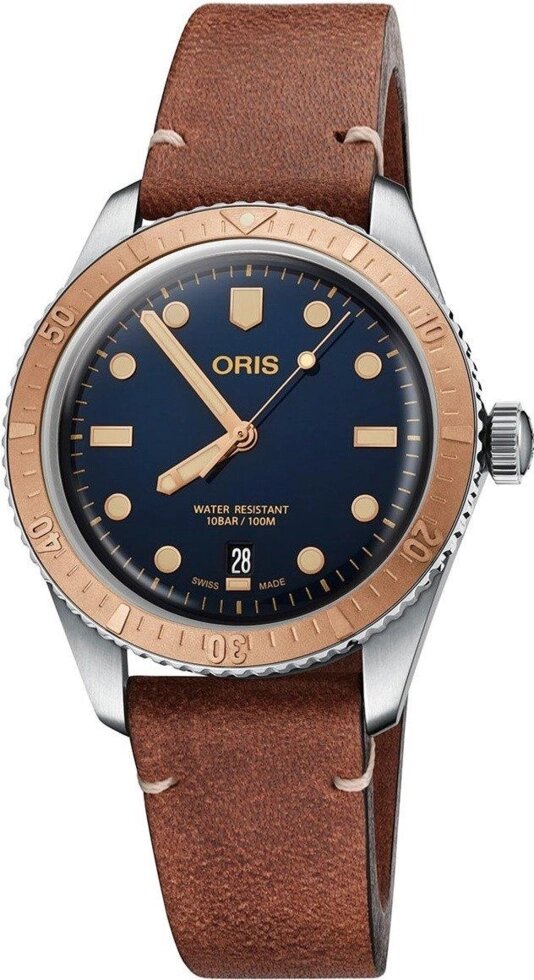 Годинник наручний чоловічий Oris Divers Sixty-Five 733.7707.4355 LS 5.20.45 від компанії "Cronos" поза часом - фото 1