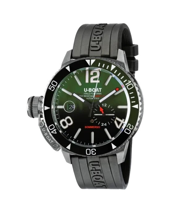 Годинник наручний U-BOAT 9520 SOMMERSO SS CERAMIC GREEN DIAL GREEN BEZEL S/N:0078 від компанії "Cronos" поза часом - фото 1