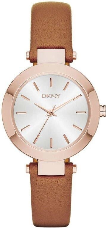 Годинник наручний жіночий DKNY NY2415 кварцовий на коричневому ремінці зі шкіри, США від компанії "Cronos" поза часом - фото 1