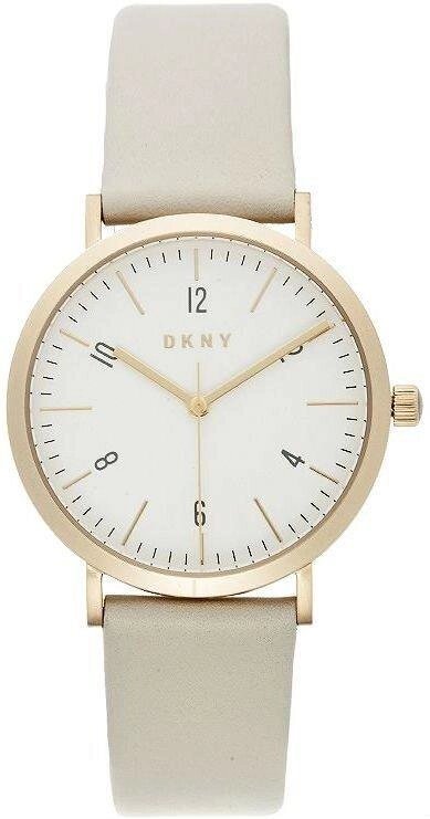 Годинник наручний жіночий DKNY NY2507 кварцовий на сірому ремінці зі шкіри, США від компанії "Cronos" поза часом - фото 1