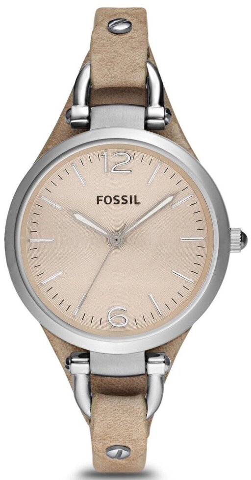 Годинник наручний жіночий FOSSIL ES2830 кварцовий, ремінець зі шкіри, США від компанії "Cronos" поза часом - фото 1