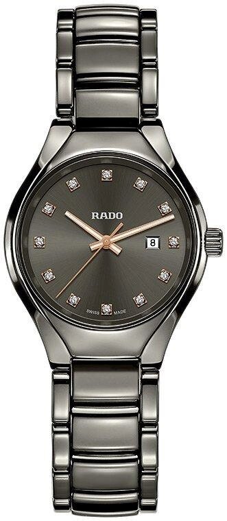 Годинник наручний жіночий RADO TRUE DIAMONDS 01.111.0060.3.073 / R27060732 керамічний, 12 діамантів від компанії "Cronos" поза часом - фото 1