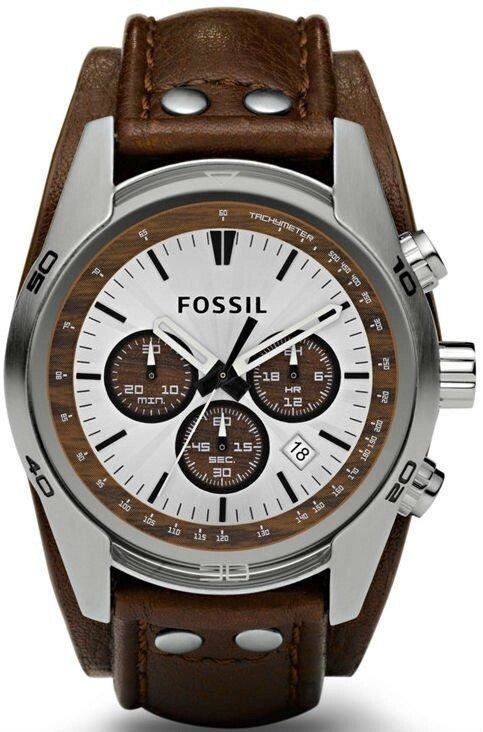 Годинники наручні чоловічі FOSSIL CH2565 кварцові, ремінець з шкіри, США від компанії "Cronos" поза часом - фото 1