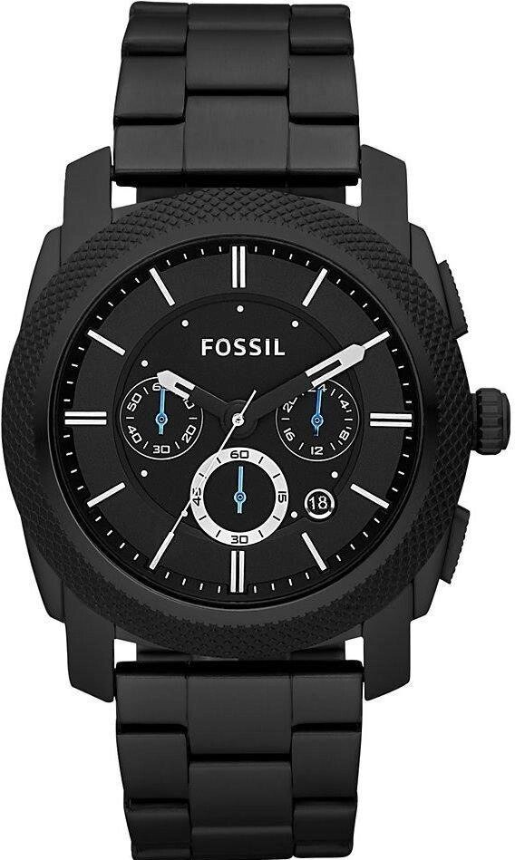 Годинники наручні чоловічі FOSSIL FS4552 кварцові, на браслеті, чорні, США від компанії "Cronos" поза часом - фото 1