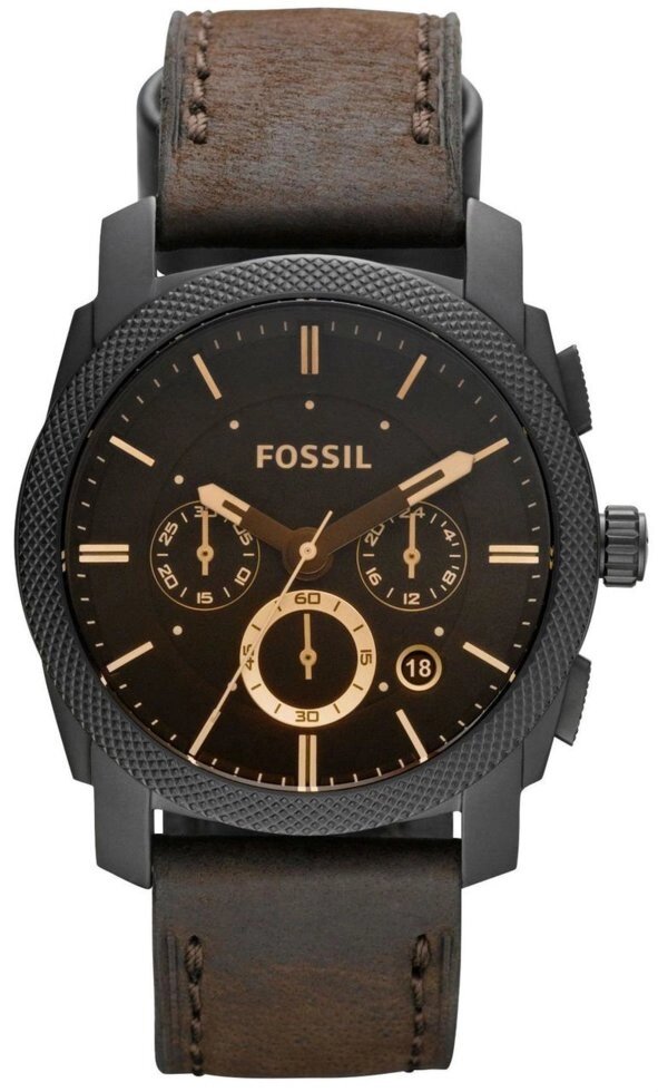 Годинники наручні чоловічі FOSSIL FS4656 кварцові, ремінець з шкіри, США від компанії "Cronos" поза часом - фото 1