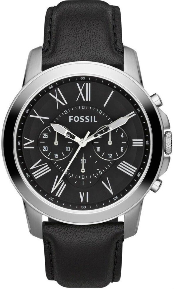 Годинники наручні чоловічі FOSSIL FS4812IE, кварцовий хронограф на шкіряному ремінці, США від компанії "Cronos" поза часом - фото 1