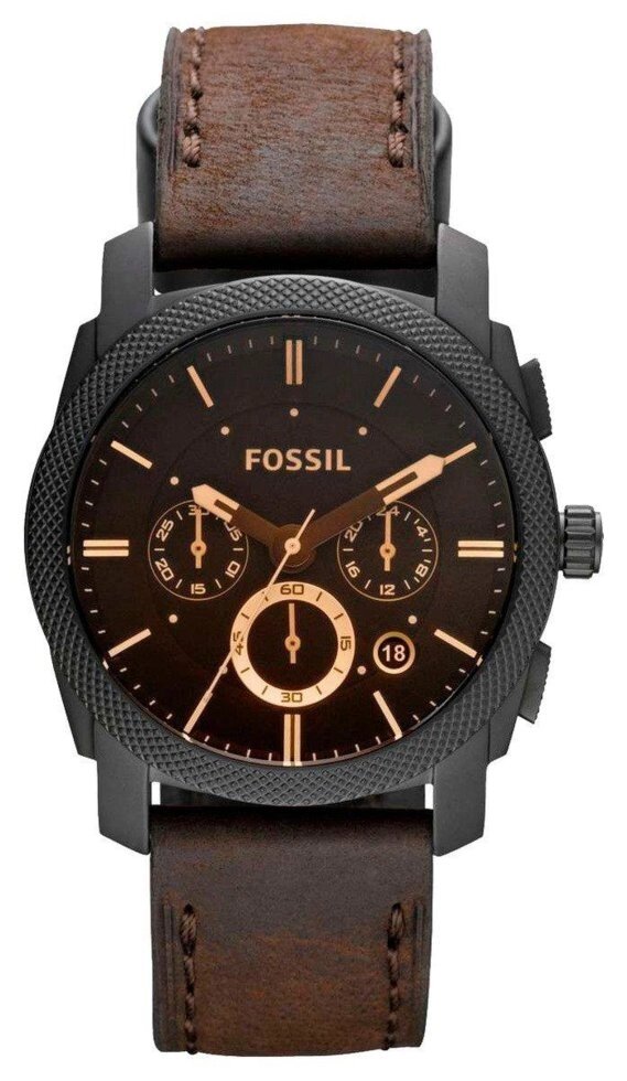Годинники наручні чоловічі FOSSIL FS5251SET кварцові, ремінець з шкіри, США від компанії "Cronos" поза часом - фото 1