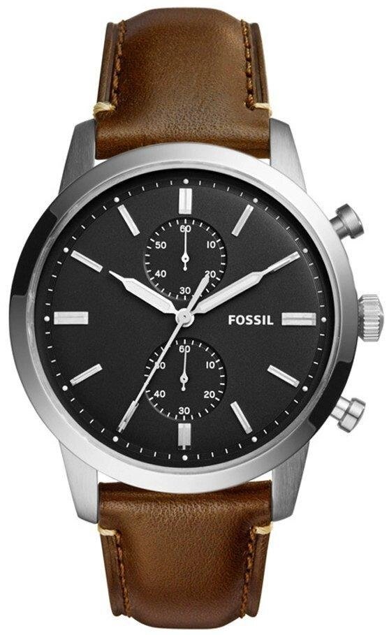 Годинники наручні чоловічі FOSSIL FS5280 кварцові, ремінець з шкіри, США, УЦІНКА від компанії "Cronos" поза часом - фото 1