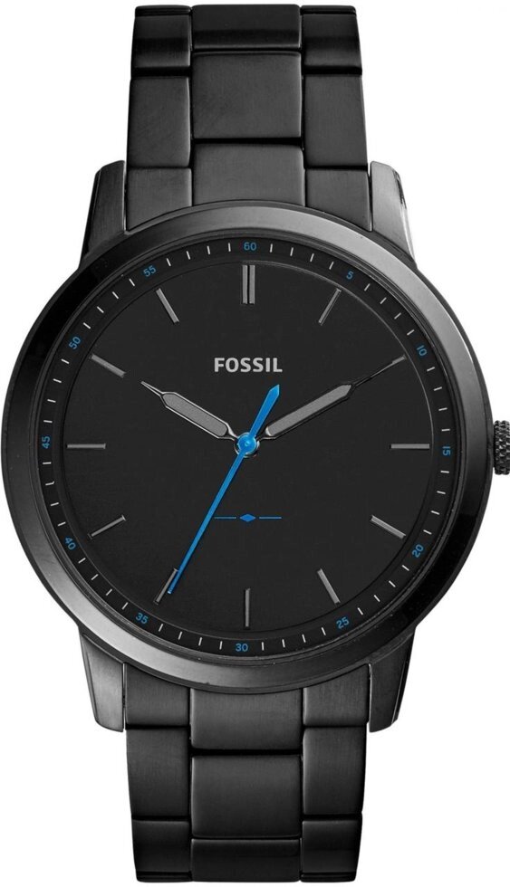 Годинники наручні чоловічі FOSSIL FS5308 кварцові, на браслеті, чорні, США від компанії "Cronos" поза часом - фото 1