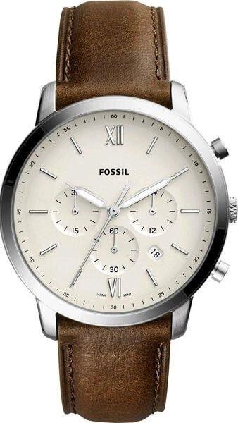 Годинники наручні чоловічі FOSSIL FS5380 кварцові, ремінець з шкіри, США від компанії "Cronos" поза часом - фото 1