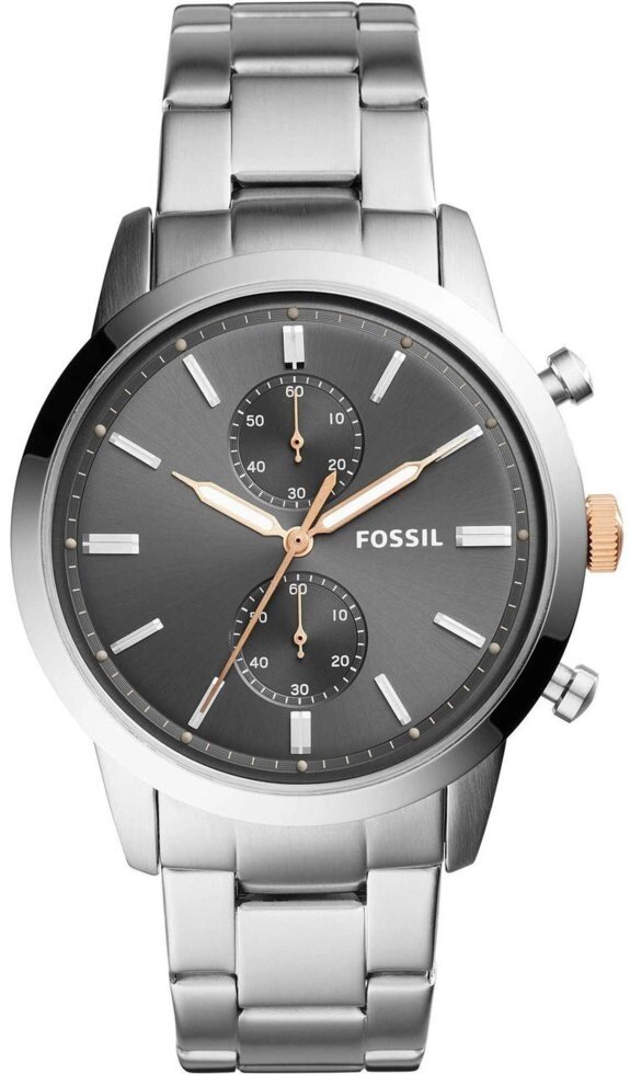 Годинники наручні чоловічі FOSSIL FS5407 кварцові, на браслеті, США від компанії "Cronos" поза часом - фото 1