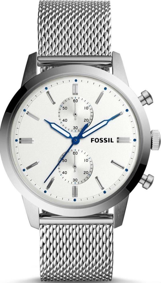 Годинники наручні чоловічі FOSSIL FS5435 кварцові, "міланський" браслет, США від компанії "Cronos" поза часом - фото 1