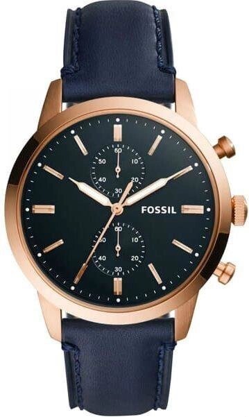Годинники наручні чоловічі FOSSIL FS5436 кварцові, ремінець з шкіри, США від компанії "Cronos" поза часом - фото 1
