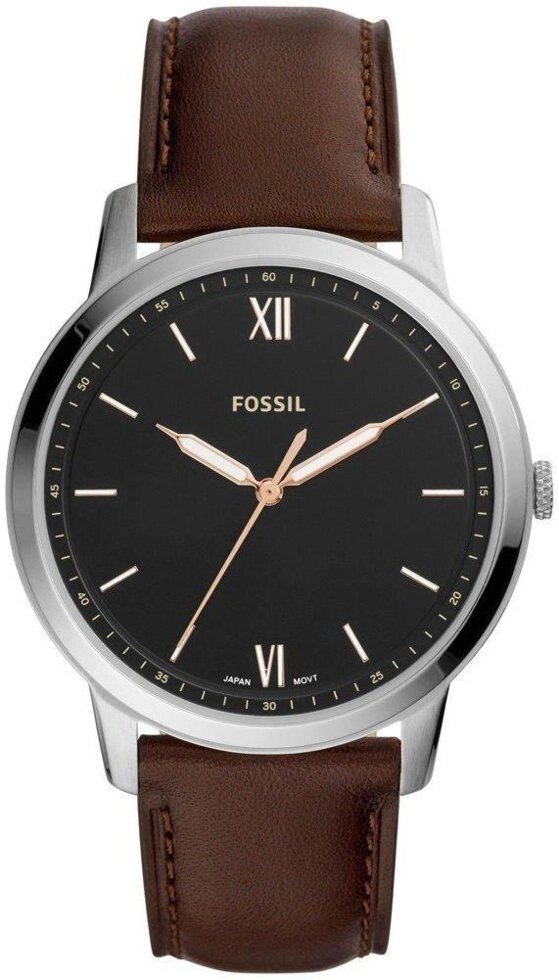 Годинники наручні чоловічі FOSSIL FS5464 кварцові, ремінець з шкіри, США від компанії "Cronos" поза часом - фото 1