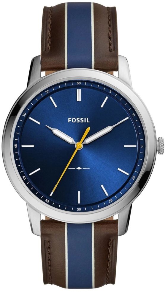 Годинники наручні чоловічі FOSSIL FS5554 кварцові, ремінець з шкіри, США від компанії "Cronos" поза часом - фото 1