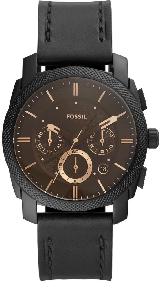 Годинники наручні чоловічі FOSSIL FS5586 кварцові, ремінець з шкіри, США від компанії "Cronos" поза часом - фото 1