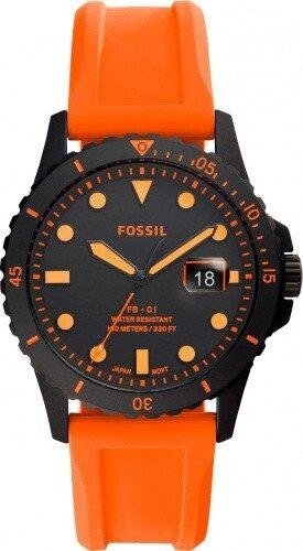 Годинники наручні чоловічі FOSSIL FS5686 кварцові, каучуковий ремінець, США від компанії "Cronos" поза часом - фото 1