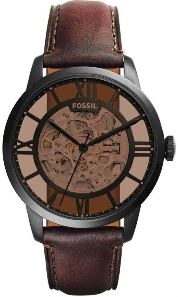 Годинники наручні чоловічі FOSSIL ME3098 автопідзавод, ремінець з шкіри, США від компанії "Cronos" поза часом - фото 1