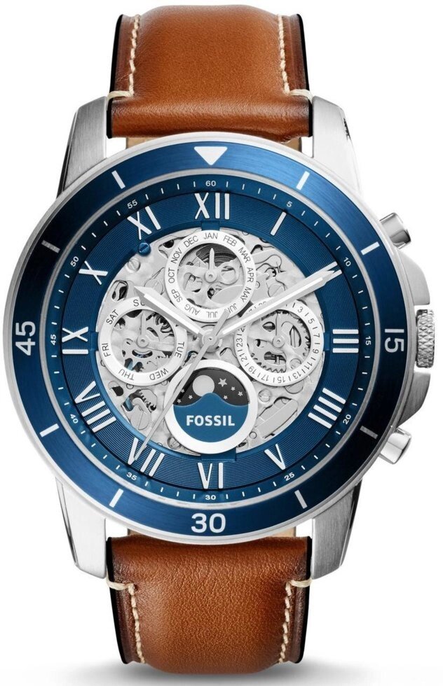 Годинники наручні чоловічі FOSSIL ME3140 автопідзавод, ремінець з шкіри, США від компанії "Cronos" поза часом - фото 1