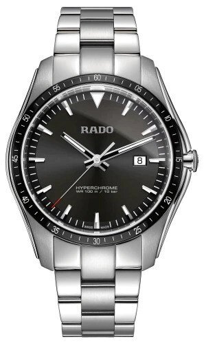 Годинники наручні чоловічі RADO HYPERCHROME 01.073.0502.3.015/R32502153, кварц, сталь - кераміка, водозахист 100WR від компанії "Cronos" поза часом - фото 1