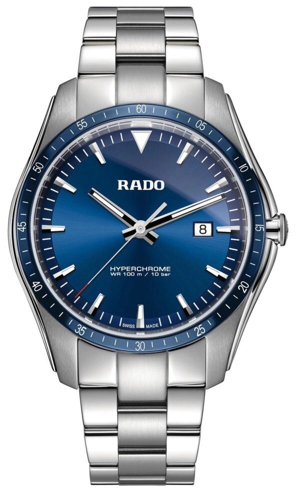 Годинники наручні чоловічі RADO HYPERCHROME 01.073.0502.3.020/R32502203, кварц, сталь - кераміка, водозахист від компанії "Cronos" поза часом - фото 1