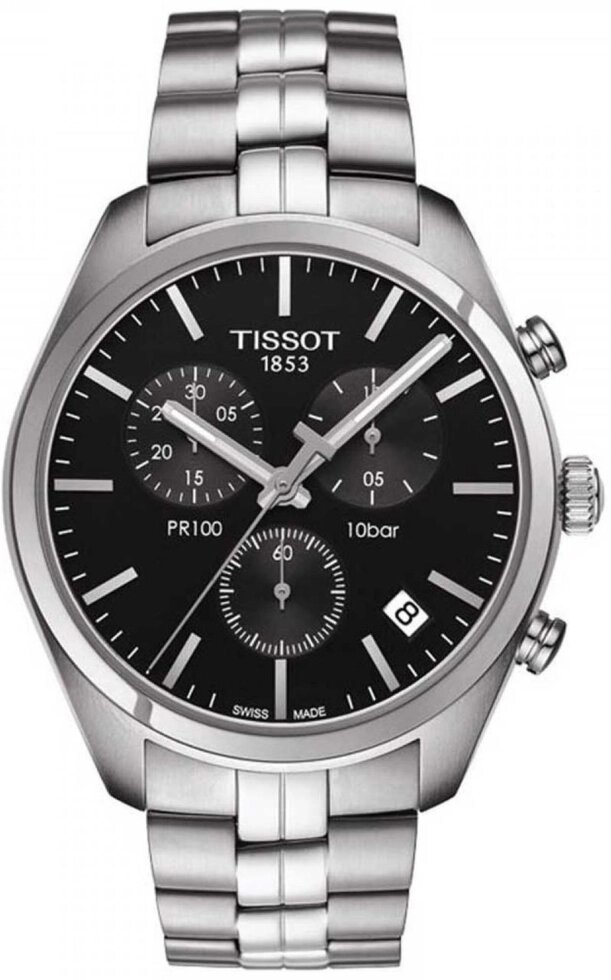 Годинники наручні чоловічі Tissot PR 100 CHRONOGRAPH T101.417.11.051.00 від компанії "Cronos" поза часом - фото 1