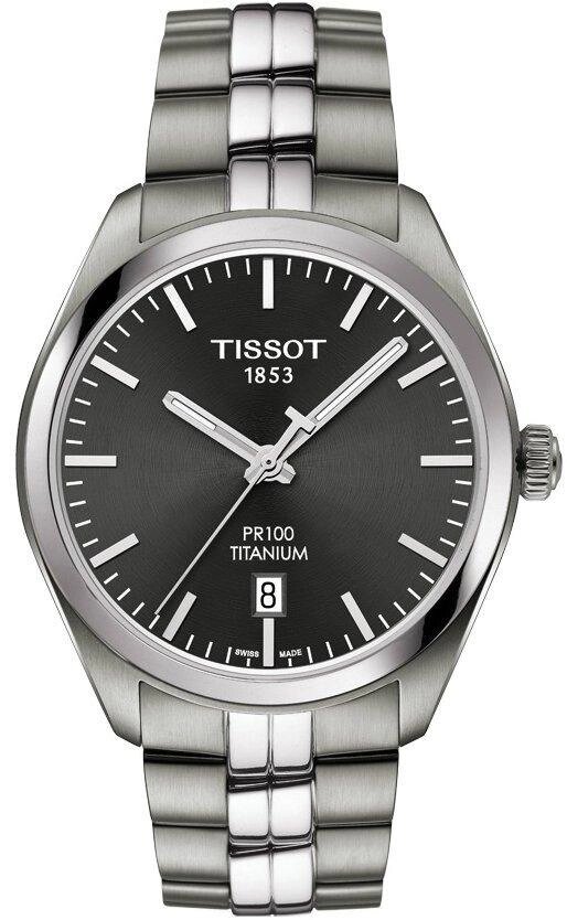 Годинники наручні чоловічі Tissot PR 100 TITANIUM QUARTZ T101.410.44.061.00 від компанії "Cronos" поза часом - фото 1
