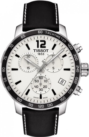 Годинники наручні чоловічі Tissot QUICKSTER CHRONOGRAPH T095.417.16.037.00 від компанії "Cronos" поза часом - фото 1