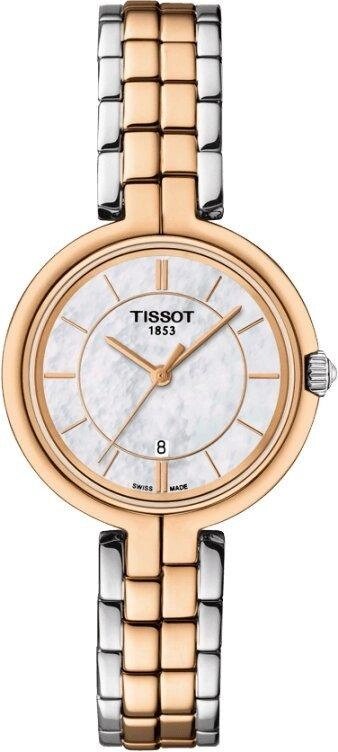 Годинники наручні жіночі біколорние Tissot FLAMINGO T094.210.22.111.00 від компанії "Cronos" поза часом - фото 1