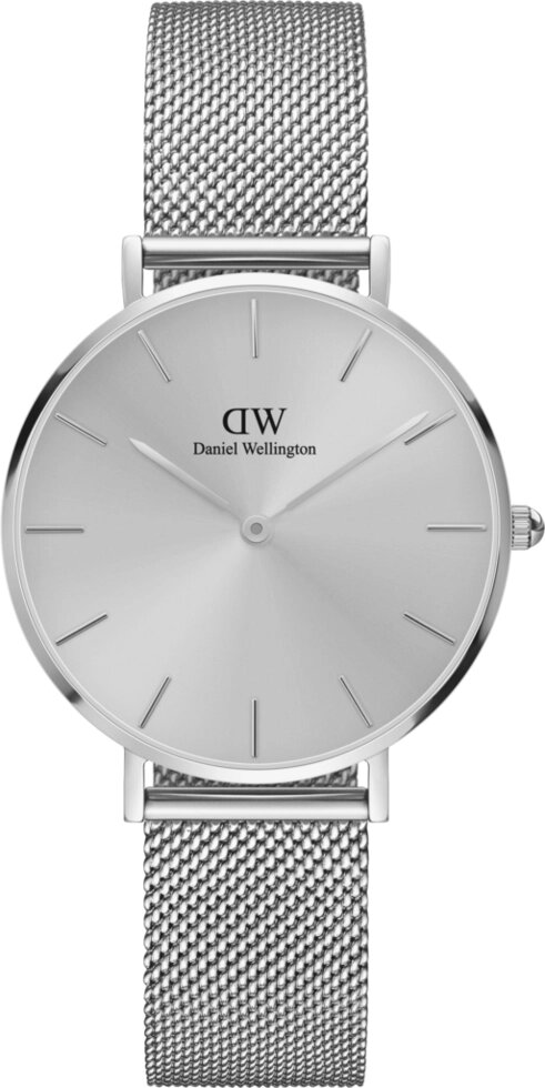 Годинники наручні жіночі Daniel Wellington DW00100468 Petite Unitone 32 S Silver від компанії "Cronos" поза часом - фото 1