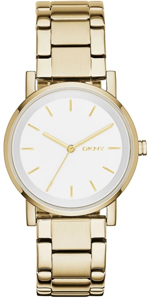 Годинники наручні жіночі DKNY NY2343 кварцові на браслеті, колір жовтого золота, США від компанії "Cronos" поза часом - фото 1