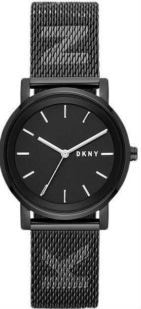 Годинники наручні жіночі DKNY NY2704 кварцові, "міланський" браслет з логотипом, чорні, США від компанії "Cronos" поза часом - фото 1