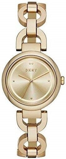 Годинники наручні жіночі DKNY NY2768 кварцові, браслет з букв, колір жовтого золота, США від компанії "Cronos" поза часом - фото 1