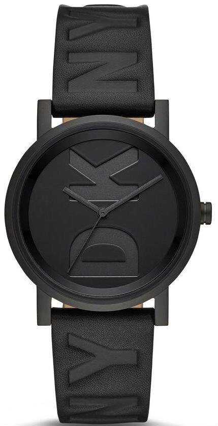 Годинники наручні жіночі DKNY NY2783 кварцові, чорні з великим логотипом, США від компанії "Cronos" поза часом - фото 1