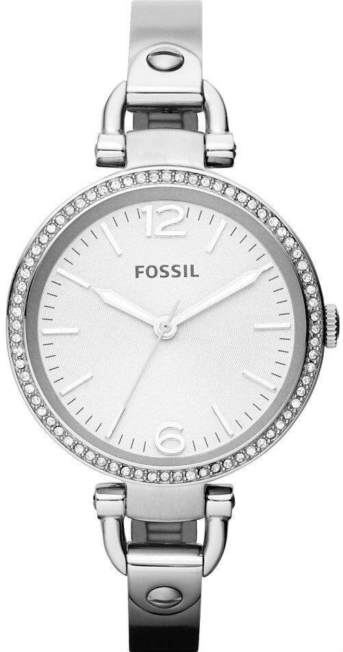 Годинники наручні жіночі FOSSIL ES3225 кварцові, з фіанітами, сріблясті, США від компанії "Cronos" поза часом - фото 1