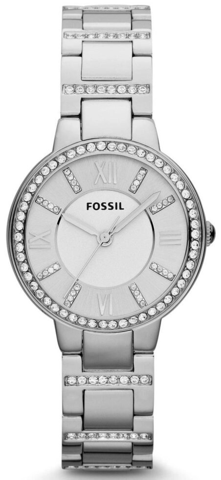 Годинники наручні жіночі FOSSIL ES3282 кварцові, на браслеті, сріблясті, США від компанії "Cronos" поза часом - фото 1